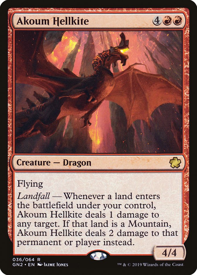 Akoum Hellkite [Game Night 2019] - Evolution TCG