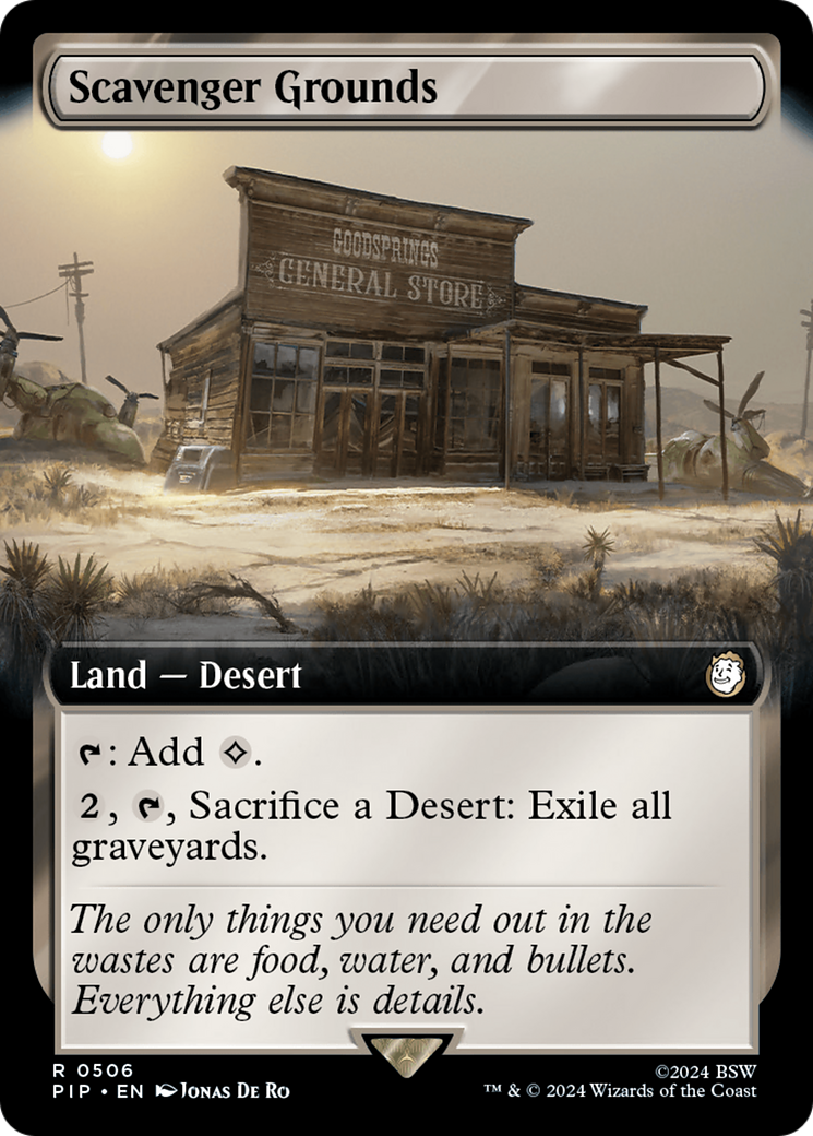 Scavenger Grounds (Extended Art) [Fallout] - Evolution TCG