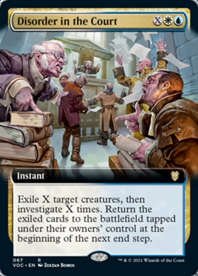 Disorder in the Court (Extended Art) [Innistrad: Crimson Vow Commander] - Evolution TCG