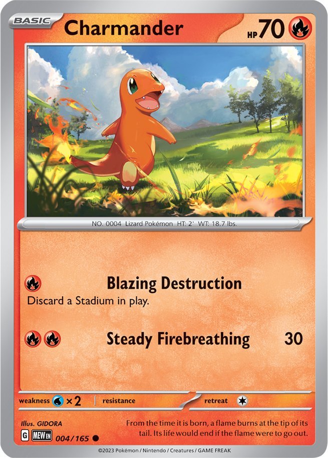 Charmander (004/165) [Scarlet & Violet 151] - Evolution TCG