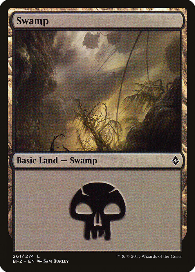 Swamp (261) [Battle for Zendikar] - Evolution TCG
