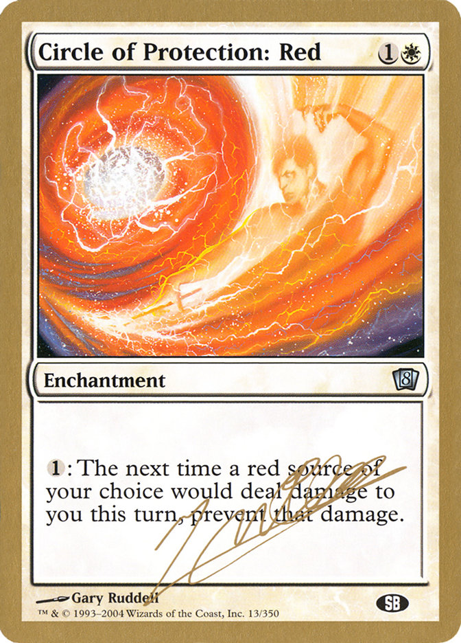 Circle of Protection: Red (Julien Nuijten) (SB) [World Championship Decks 2004] - Evolution TCG