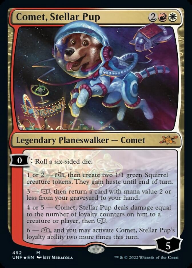 Comet, Stellar Pup (Galaxy Foil) [Unfinity] - Evolution TCG