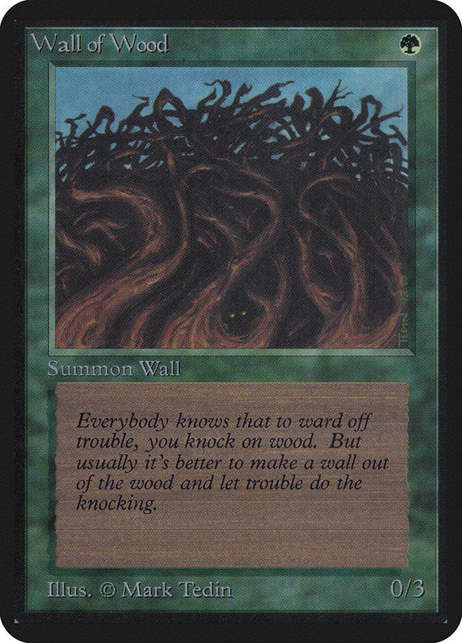 Wall of Wood [Alpha Edition] - Evolution TCG