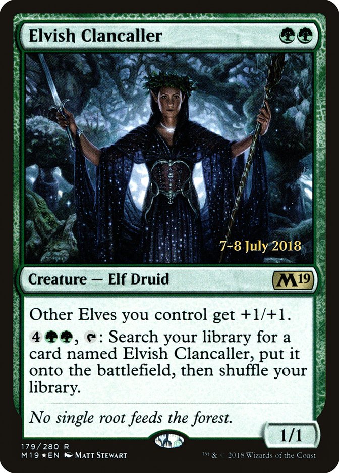 Elvish Clancaller [Core Set 2019 Prerelease Promos] - Evolution TCG