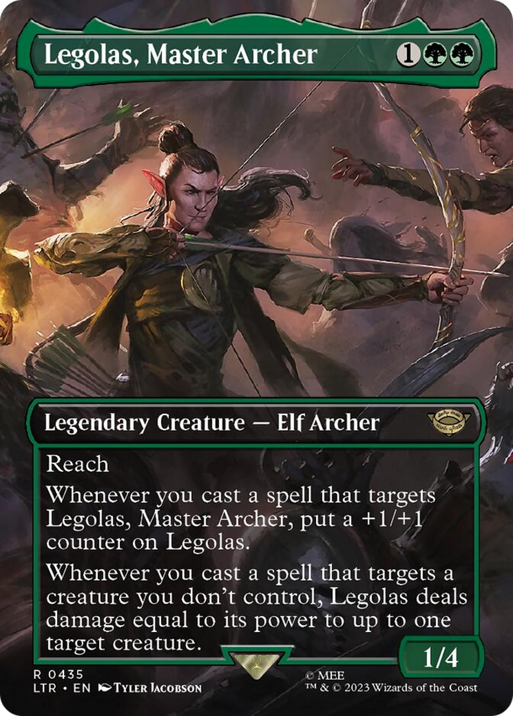Legolas, Master Archer (Borderless Alternate Art) [The Lord of the Rings: Tales of Middle-Earth] - Evolution TCG
