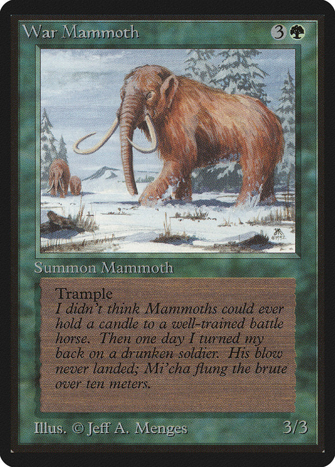 War Mammoth [Beta Edition] - Evolution TCG