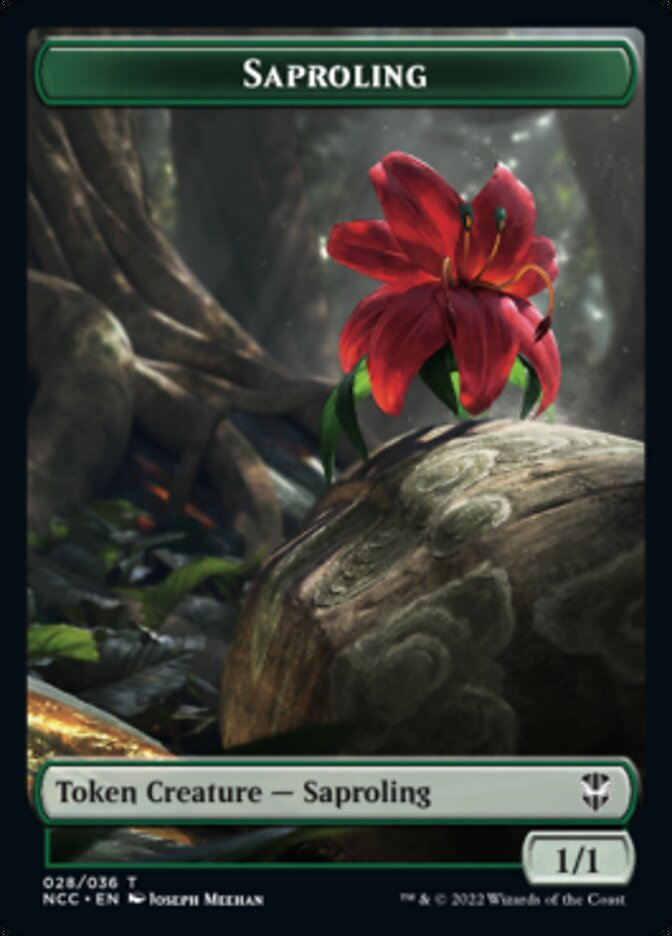 Beast // Saproling Double-Sided Token [Streets of New Capenna Commander Tokens] - Evolution TCG