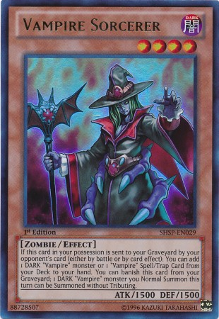 Vampire Sorcerer [SHSP-EN029] Ultra Rare - Evolution TCG