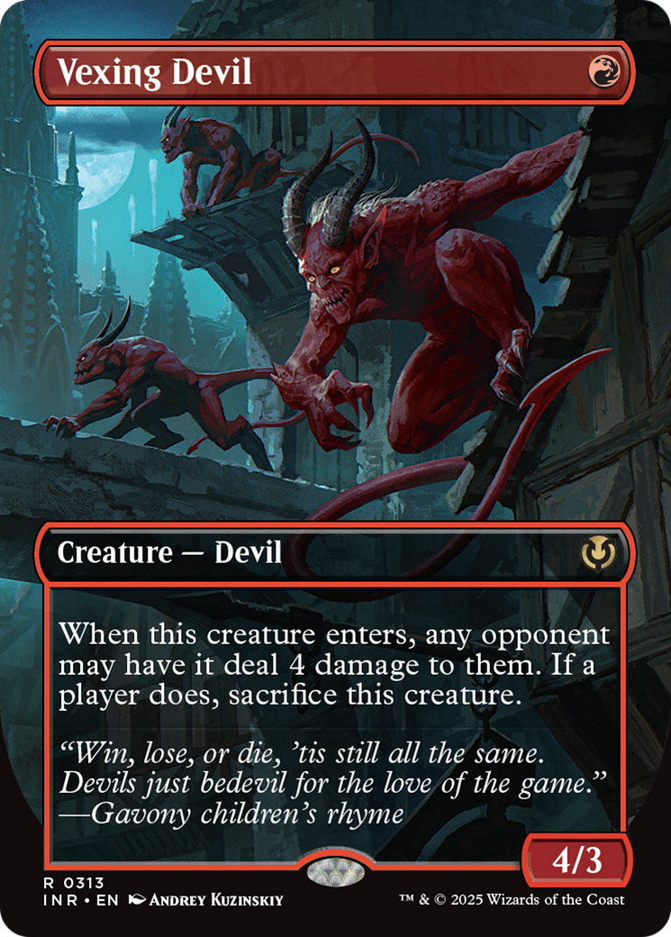Vexing Devil (Borderless) [Innistrad Remastered] - Evolution TCG