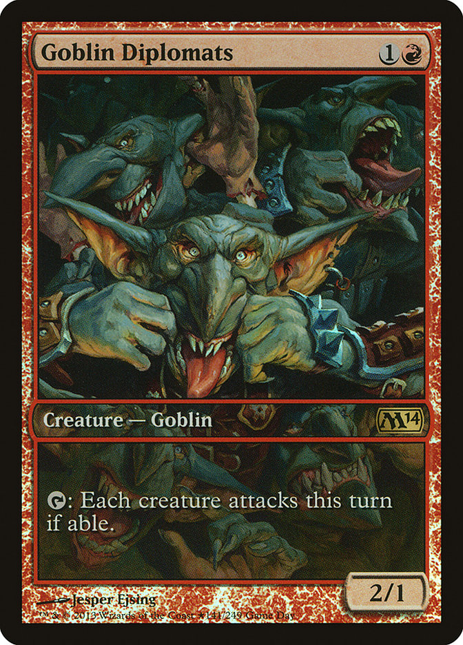 Goblin Diplomats (Game Day) [Magic 2014 Promos] - Evolution TCG