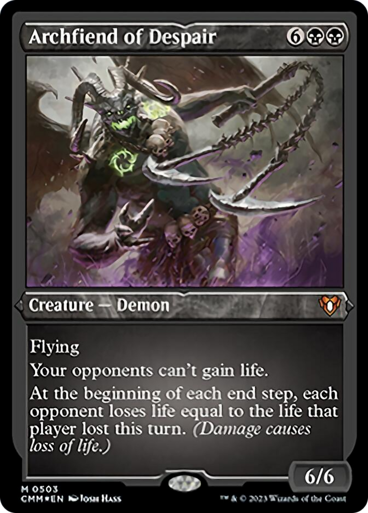 Archfiend of Despair (Foil Etched) [Commander Masters] - Evolution TCG