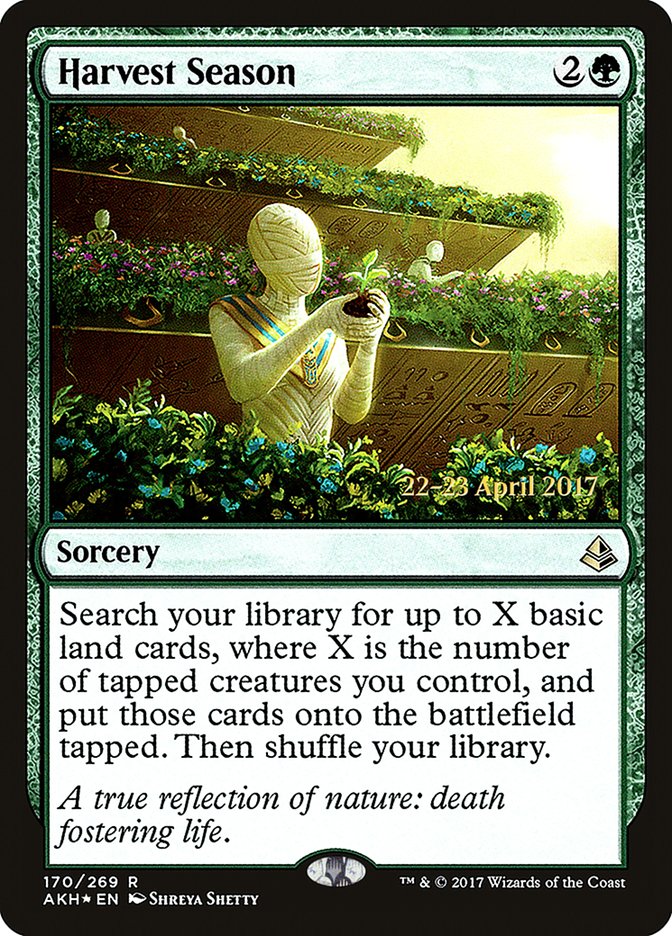 Harvest Season [Amonkhet Prerelease Promos] - Evolution TCG