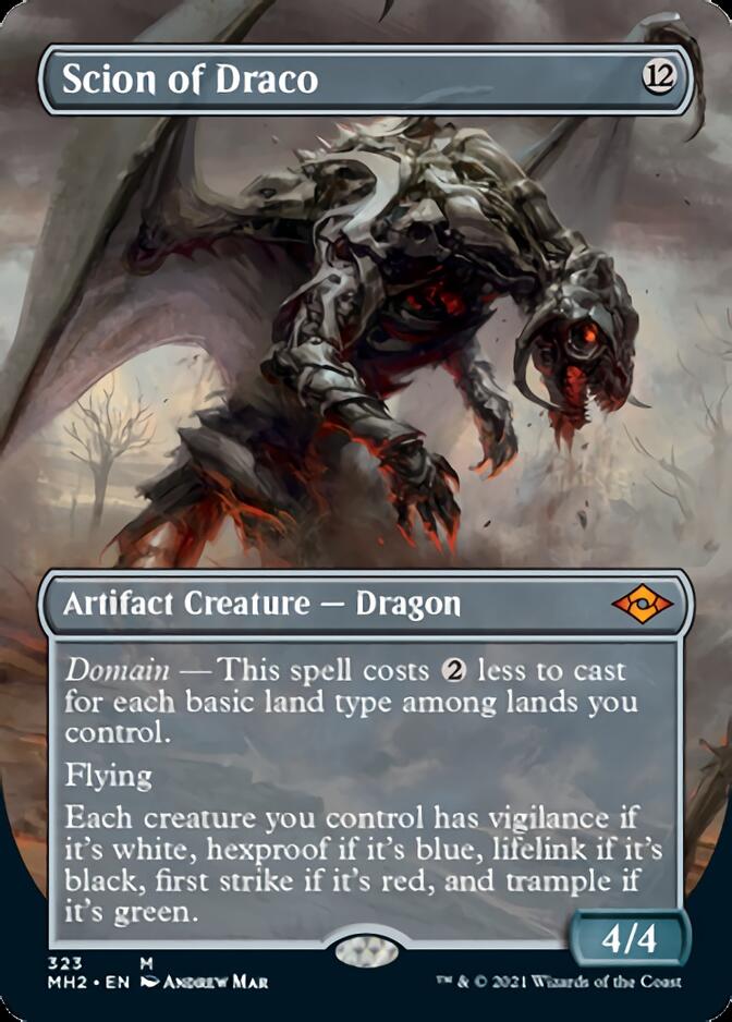 Scion of Draco (Borderless Alternate Art) [Modern Horizons 2] - Evolution TCG