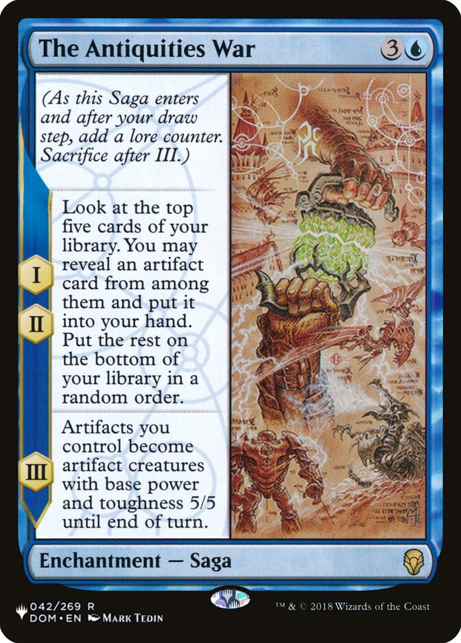 The Antiquities War [The List] - Evolution TCG