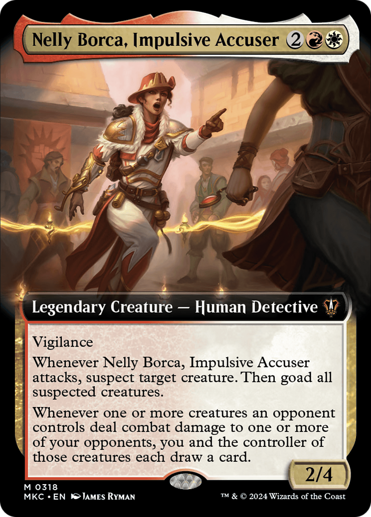 Nelly Borca, Impulsive Accuser (Extended Art) [Murders at Karlov Manor Commander] - Evolution TCG