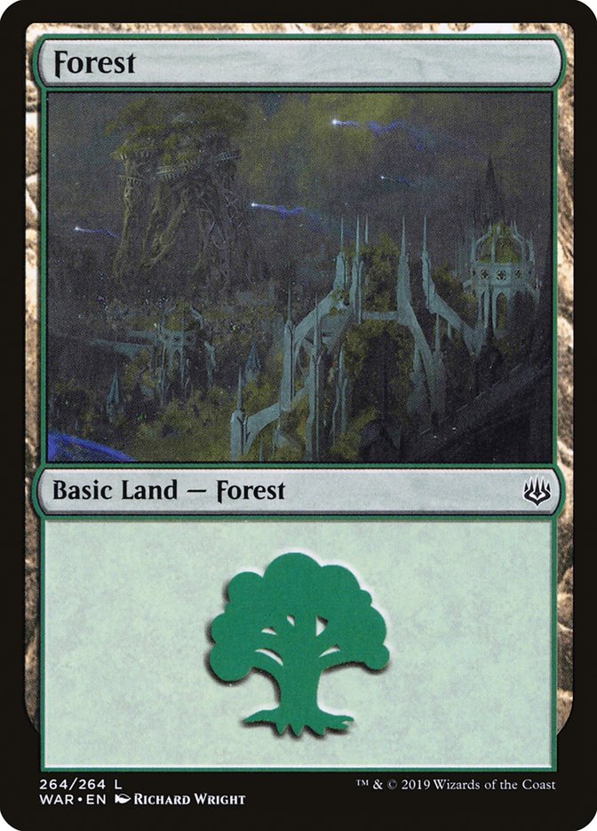 Forest (264) [War of the Spark] - Evolution TCG