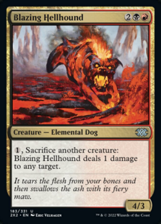 Blazing Hellhound [Double Masters 2022] - Evolution TCG