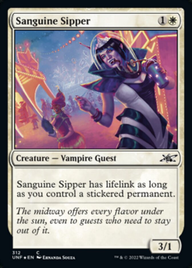 Sanguine Sipper (Galaxy Foil) [Unfinity] - Evolution TCG