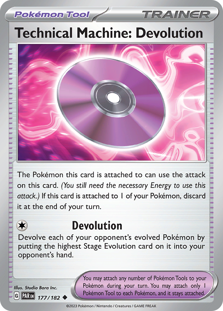 Technical Machine: Devolution (177/182) [Scarlet & Violet: Paradox Rift] - Evolution TCG