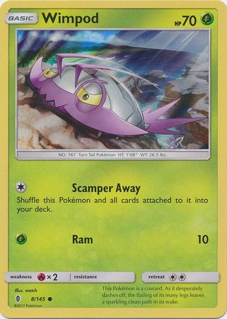 Wimpod (8/145) (Collection Promo) [Sun & Moon: Guardians Rising] - Evolution TCG