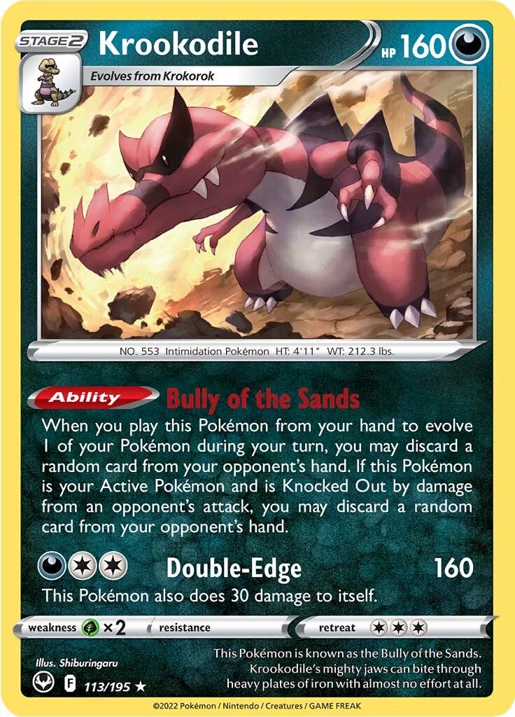 Krookodile (113/195) [Sword & Shield: Silver Tempest] - Evolution TCG