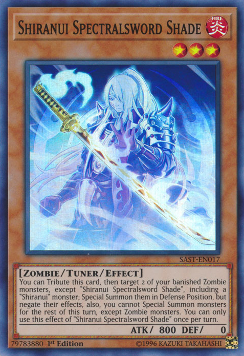 Shiranui Spectralsword Shade [SAST-EN017] Super Rare - Evolution TCG