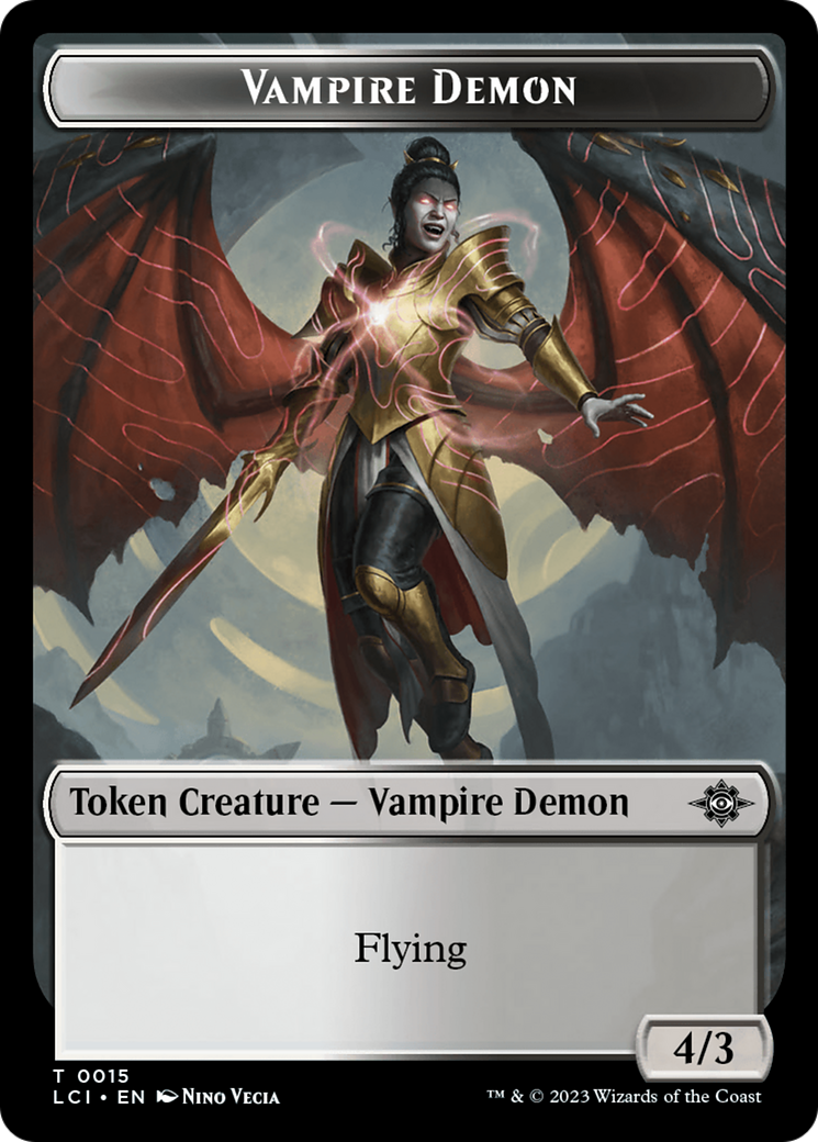 Gnome // Vampire Demon Double-Sided Token [The Lost Caverns of Ixalan Tokens] - Evolution TCG
