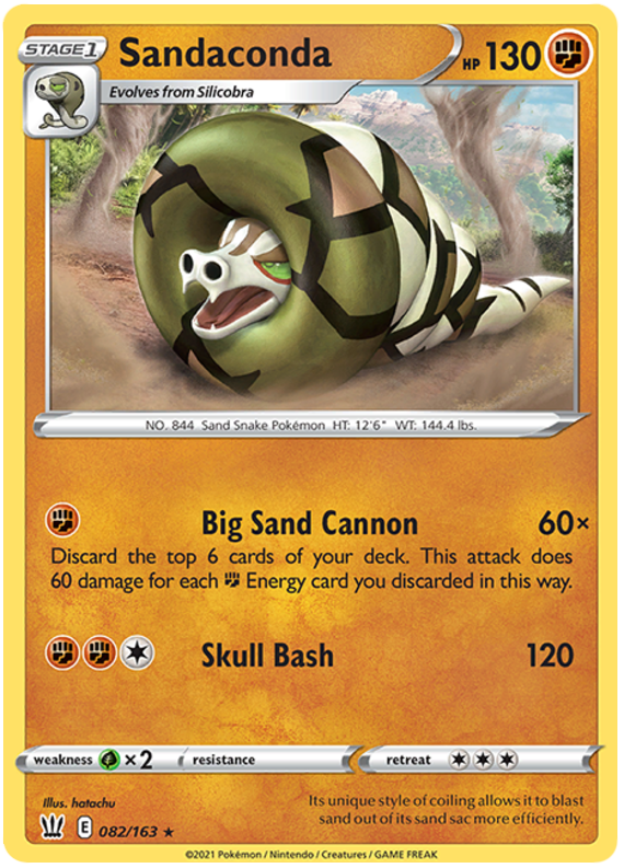 Sandaconda (082/163) [Sword & Shield: Battle Styles] - Evolution TCG