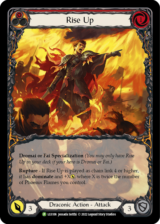 Rise Up [LGS106] (Promo)  Rainbow Foil - Evolution TCG