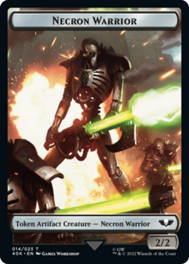 Necron Warrior // Insect Double-Sided (Surge Foil) [Warhammer 40,000 Tokens] - Evolution TCG