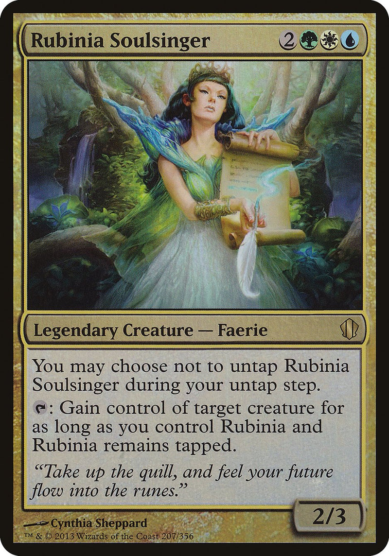 Rubinia Soulsinger (Oversized) [Commander 2013 Oversized] - Evolution TCG