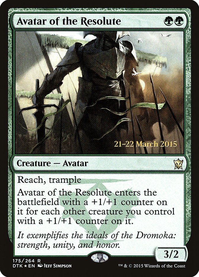 Avatar of the Resolute [Dragons of Tarkir Prerelease Promos] - Evolution TCG