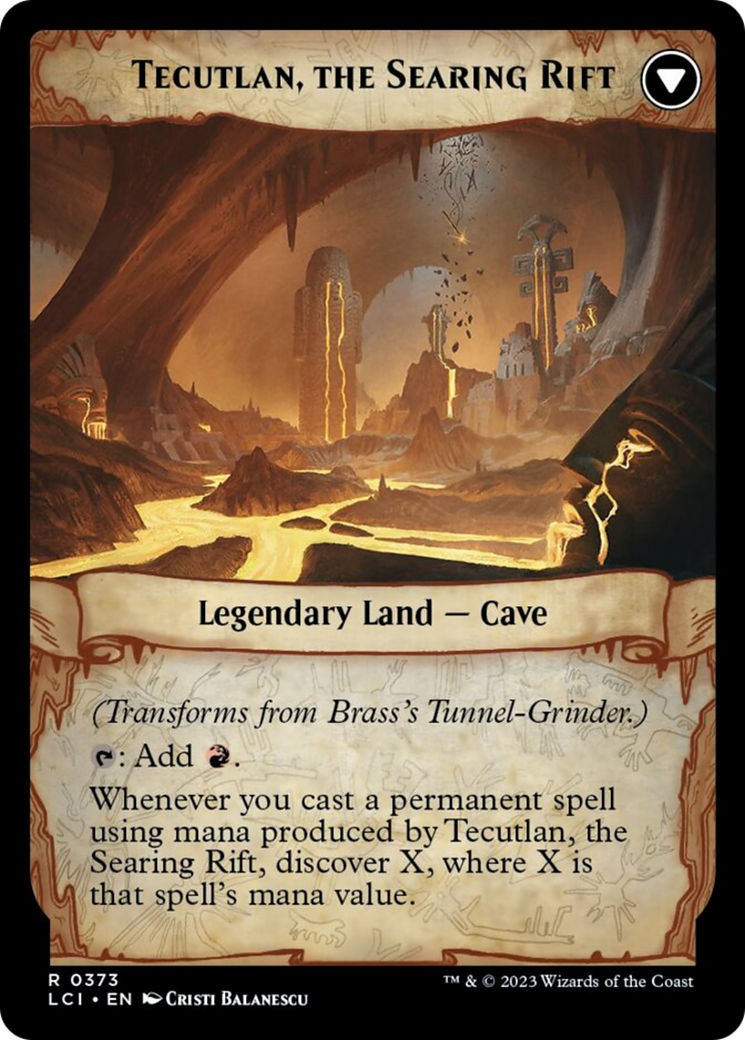 Brass's Tunnel-Grinder // Tecutlan, The Searing Rift [The Lost Caverns of Ixalan] - Evolution TCG
