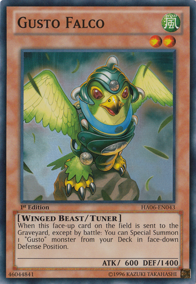 Gusto Falco [HA06-EN043] Super Rare - Evolution TCG