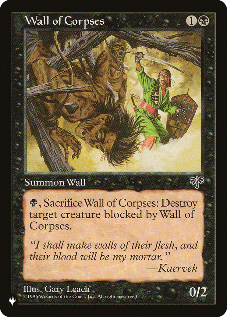 Wall of Corpses [The List] - Evolution TCG