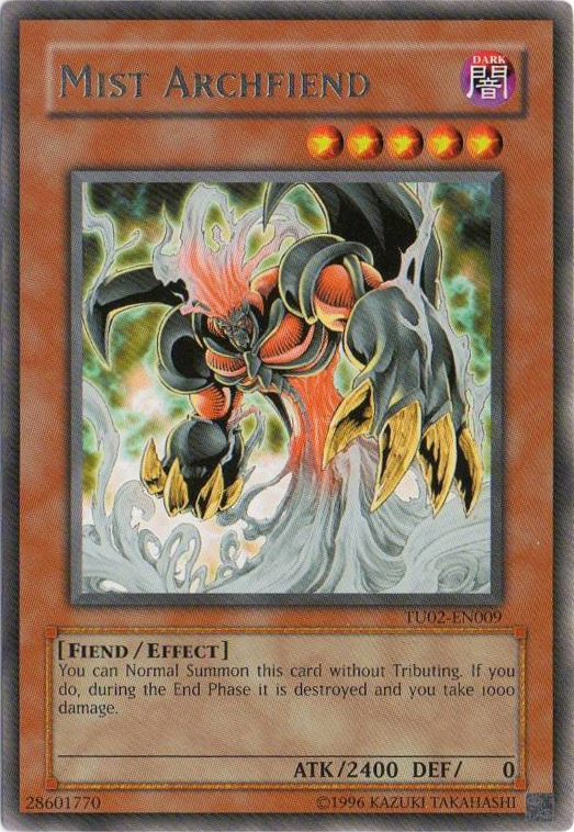 Mist Archfiend [TU02-EN009] Rare - Evolution TCG