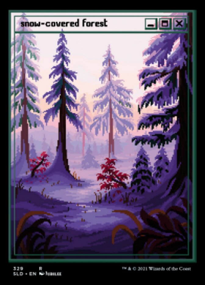 Snow-Covered Forest (Foil Etched) [Secret Lair Drop Series] - Evolution TCG