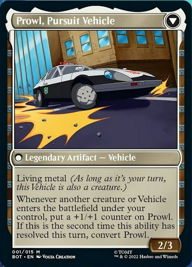 Prowl, Stoic Strategist // Prowl, Pursuit Vehicle [Transformers] - Evolution TCG