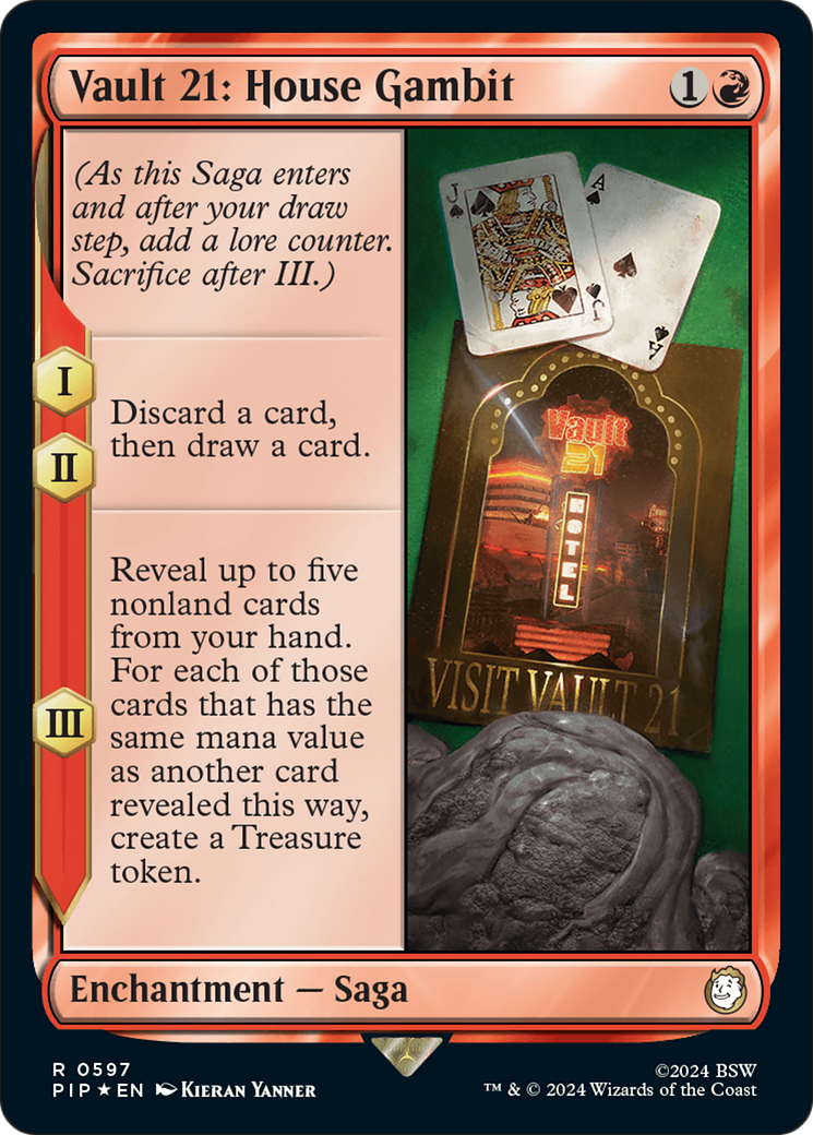 Vault 21: House Gambit (Surge Foil) [Fallout] - Evolution TCG