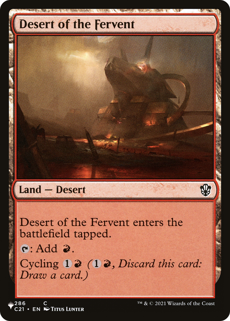 Desert of the Fervent [The List] - Evolution TCG