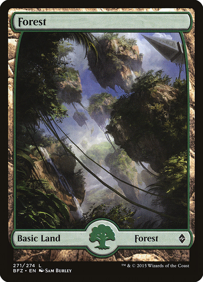Forest (271) (Full Art) [Battle for Zendikar] - Evolution TCG