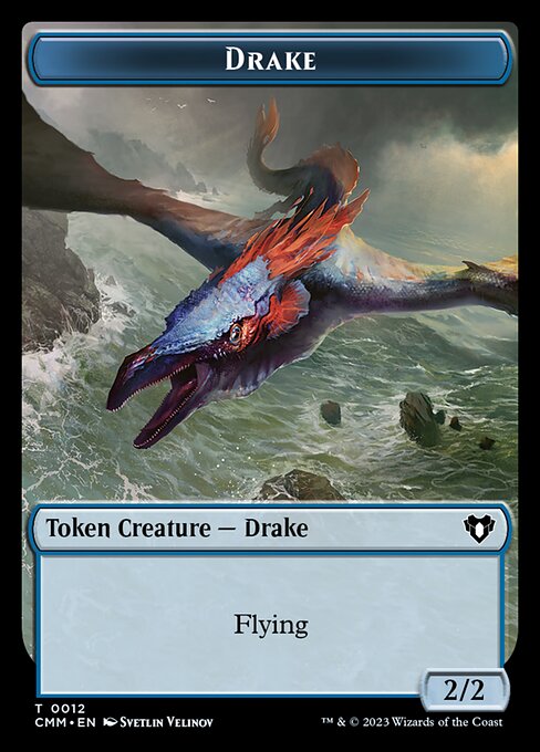 Spirit (0010) // Drake Double-Sided Token [Commander Masters Tokens] - Evolution TCG