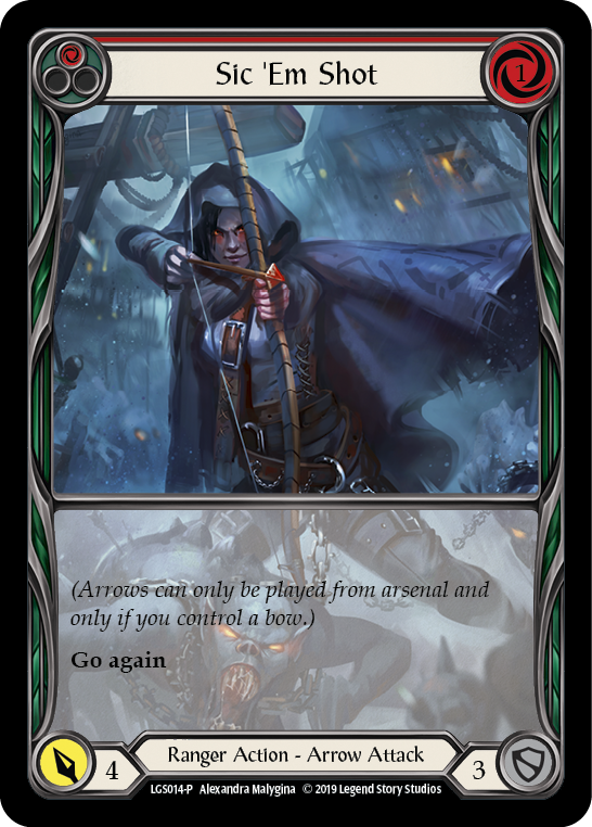 Sic 'Em Shot (Red) [LGS014-P] (Promo)  1st Edition Normal - Evolution TCG