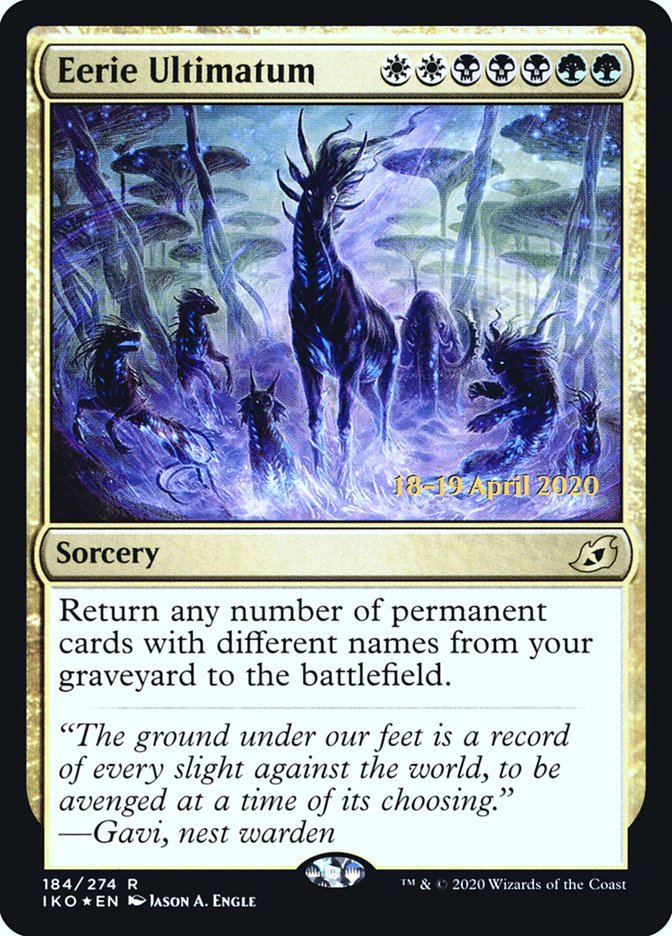 Eerie Ultimatum [Ikoria: Lair of Behemoths Prerelease Promos] - Evolution TCG