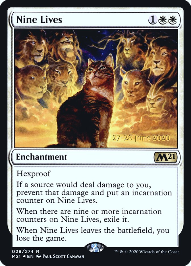 Nine Lives [Core Set 2021 Prerelease Promos] - Evolution TCG