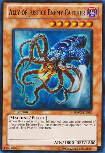 Ally of Justice Enemy Catcher [HA02-EN020] Super Rare - Evolution TCG