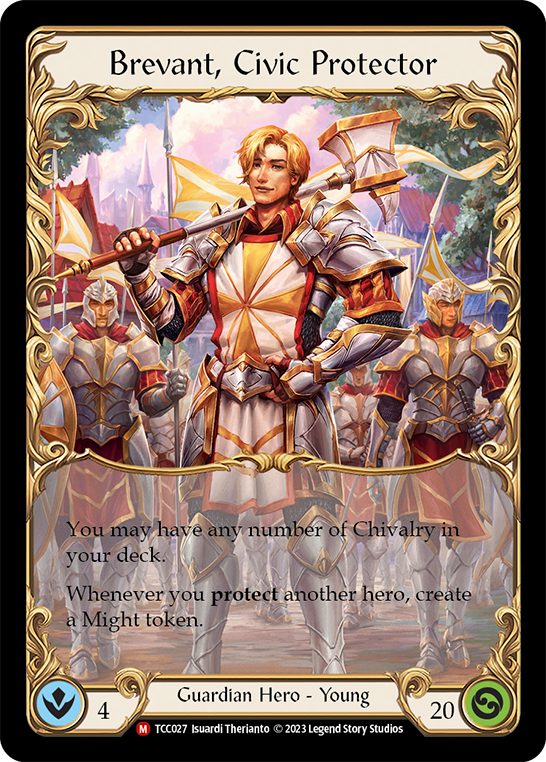 Brevant, Civic Protector [TCC027] (Round the Table: TCC x LSS)  Rainbow Foil - Evolution TCG