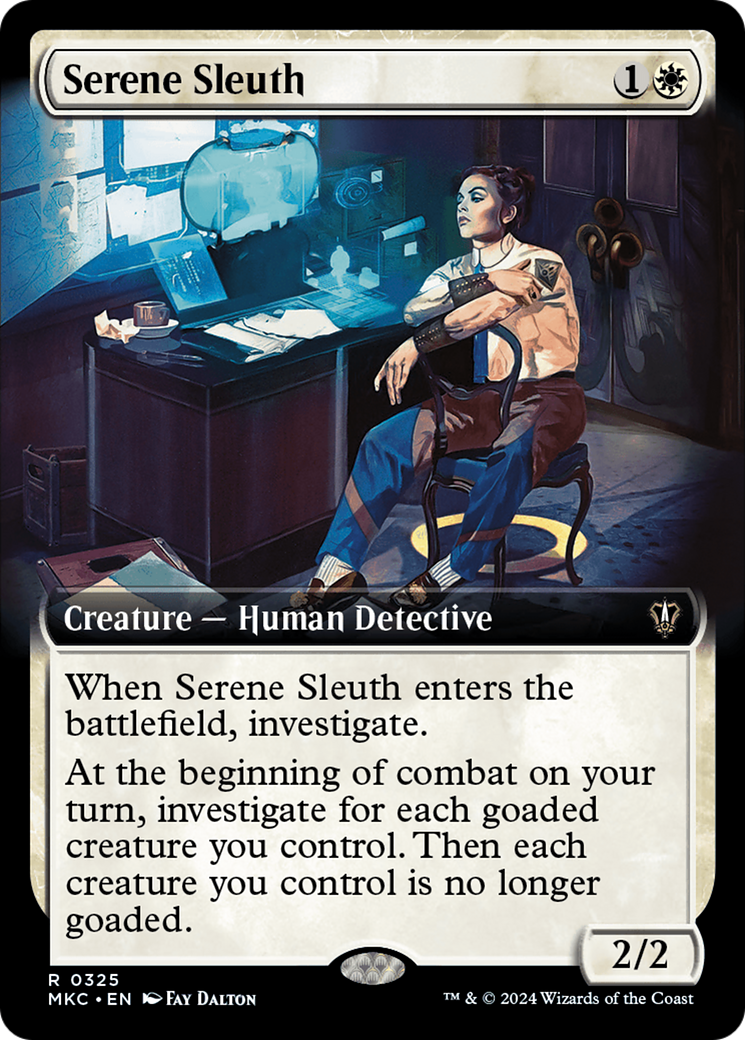 Serene Sleuth (Extended Art) [Murders at Karlov Manor Commander] - Evolution TCG