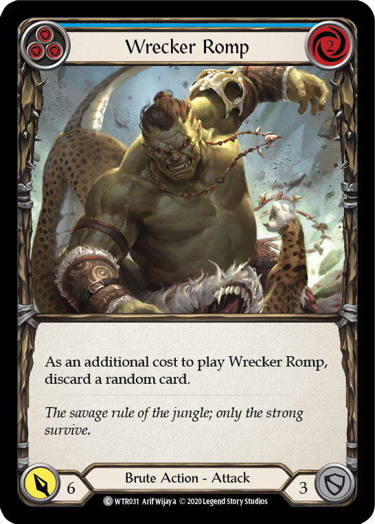 Wrecker Romp (Blue) [U-WTR031] (Welcome to Rathe Unlimited)  Unlimited Rainbow Foil - Evolution TCG